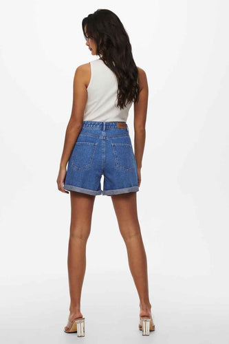 Short - mid blue denim