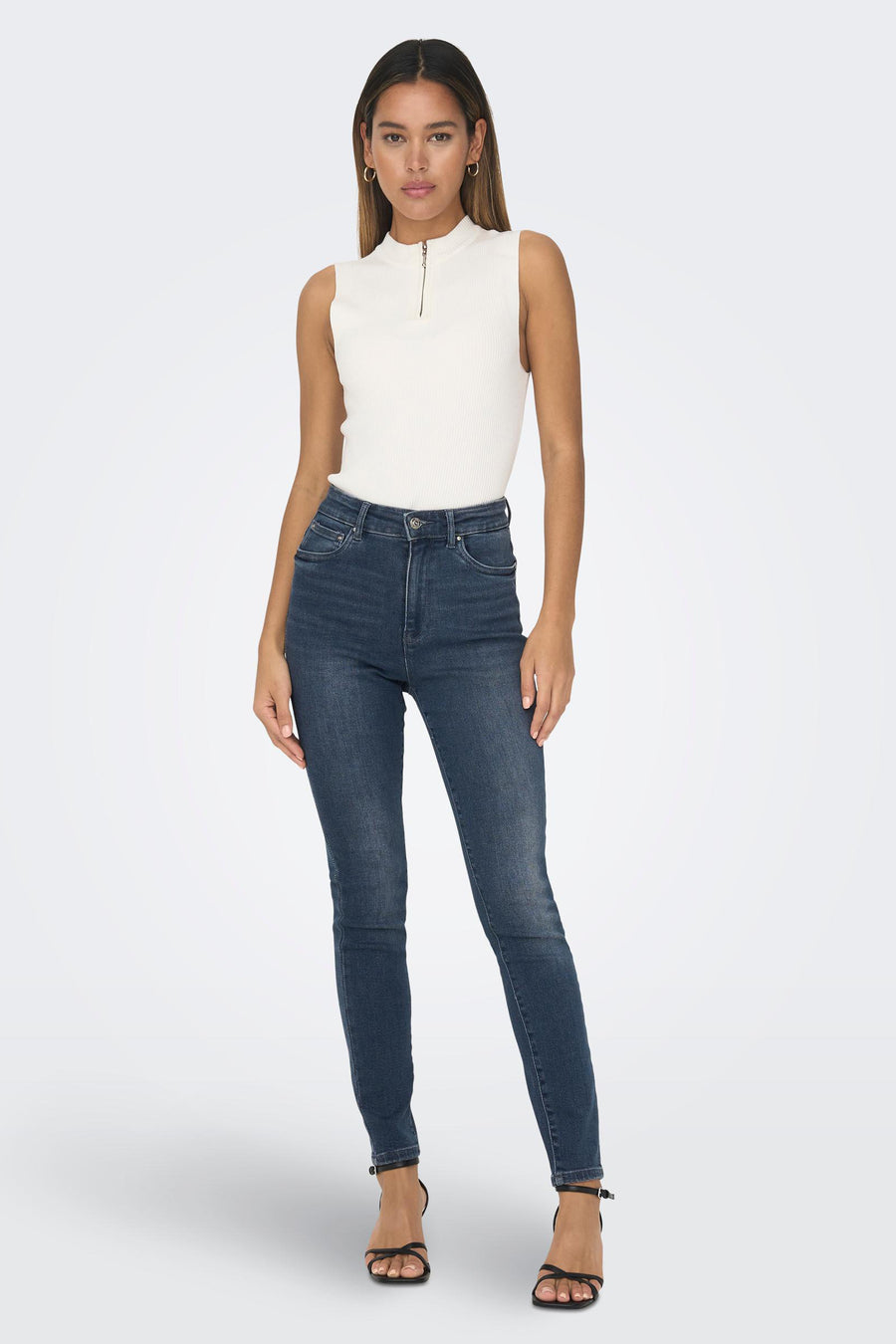 Skinny jeans - blue black denim
