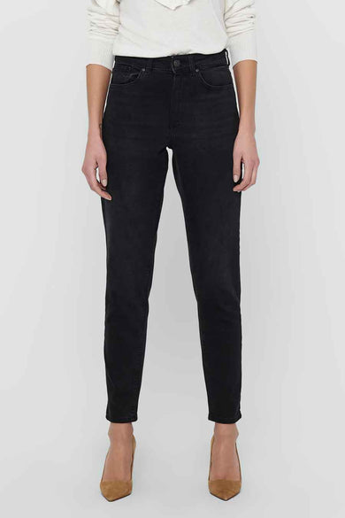 Mom jeans - dark grey denim