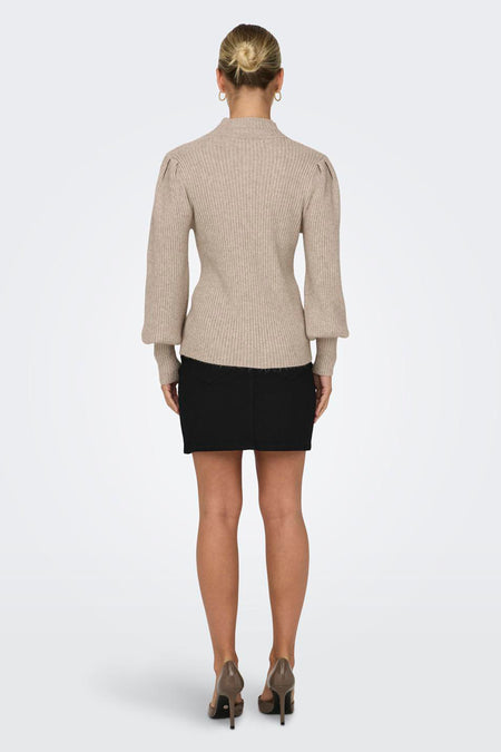 Trui met ronde hals Beige - ONLY®