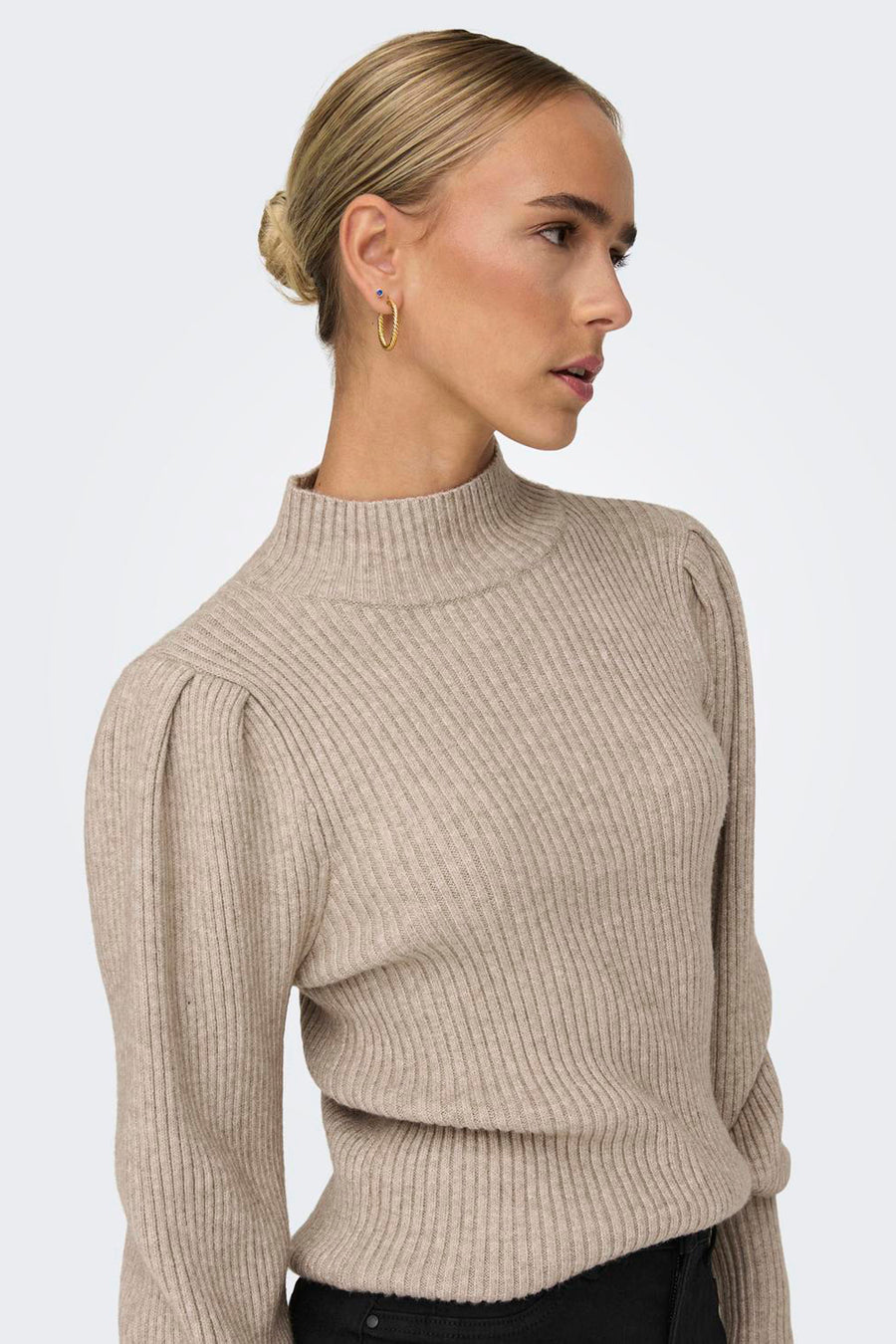 Pull à col rond - beige - ONLY®