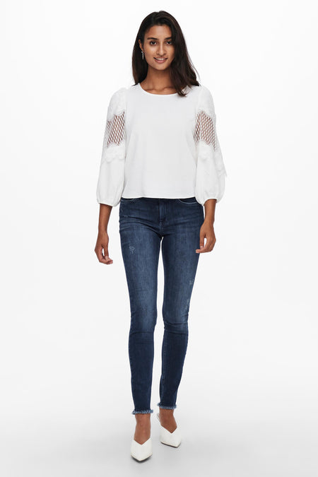 BLUSH SKINNY - dark blue denim