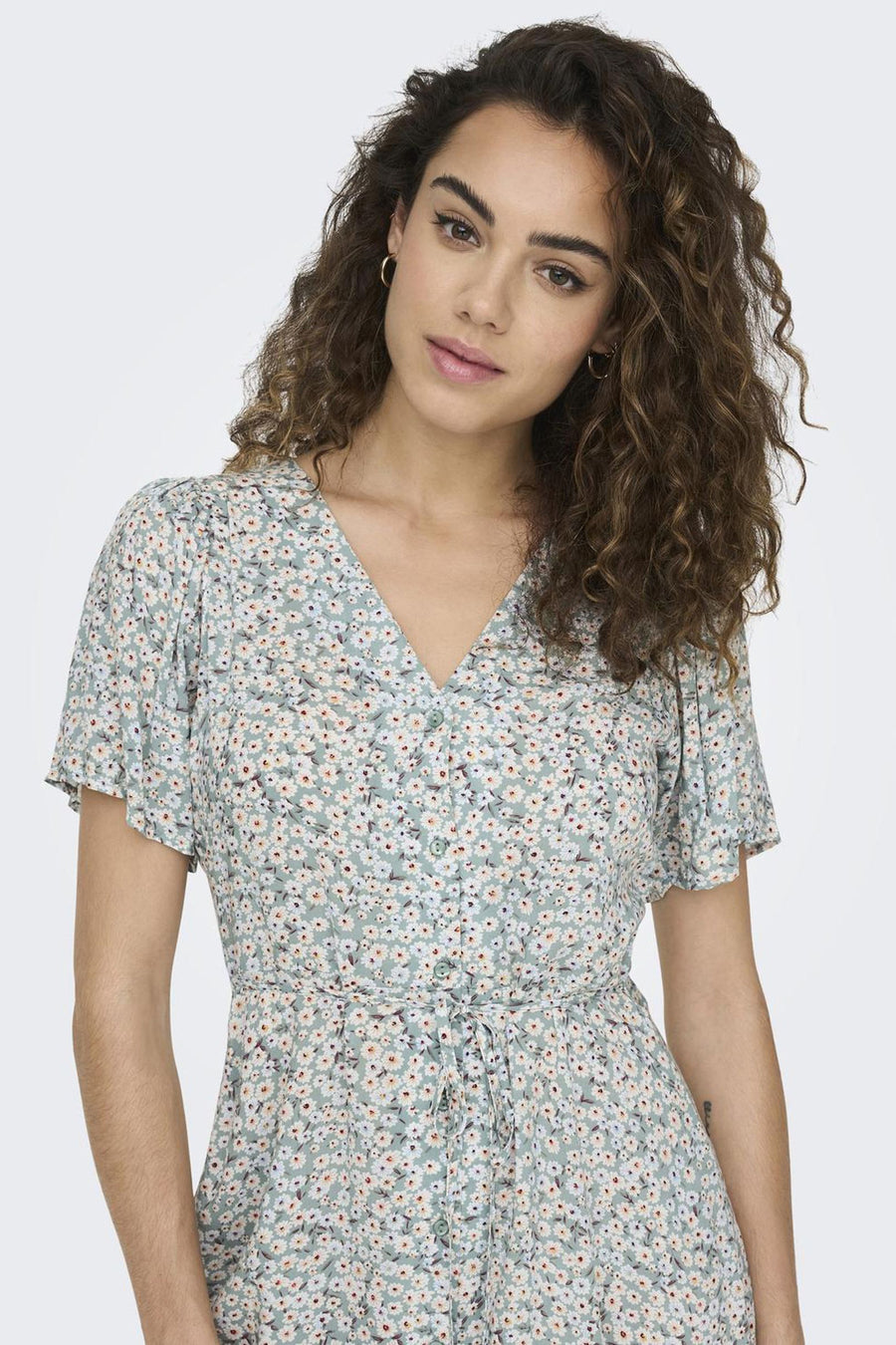 Kleedje met korte mouwen - groen - ONLY®