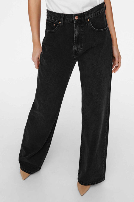 Wide jeans - dark grey denim