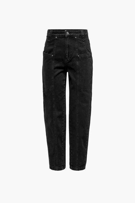Mom jeans - black denim
