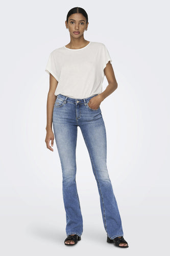 BLUSH FLARE - light blue denim