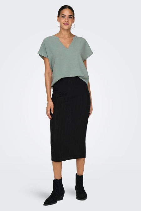 JDYLION S/S TOP WVN NOOS