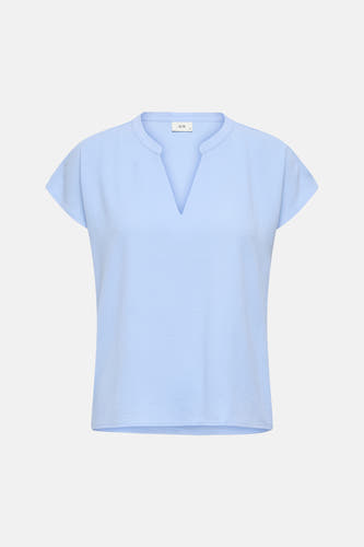 Blouse met korte mouwen - blauw