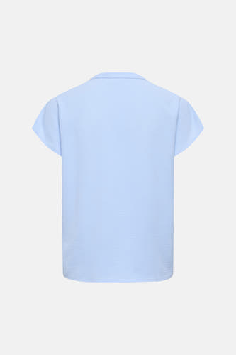 Blouse met korte mouwen - blauw