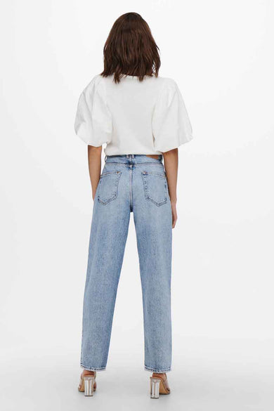 Straight jeans - light blue denim