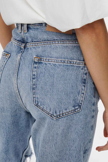 Straight jeans - light blue denim