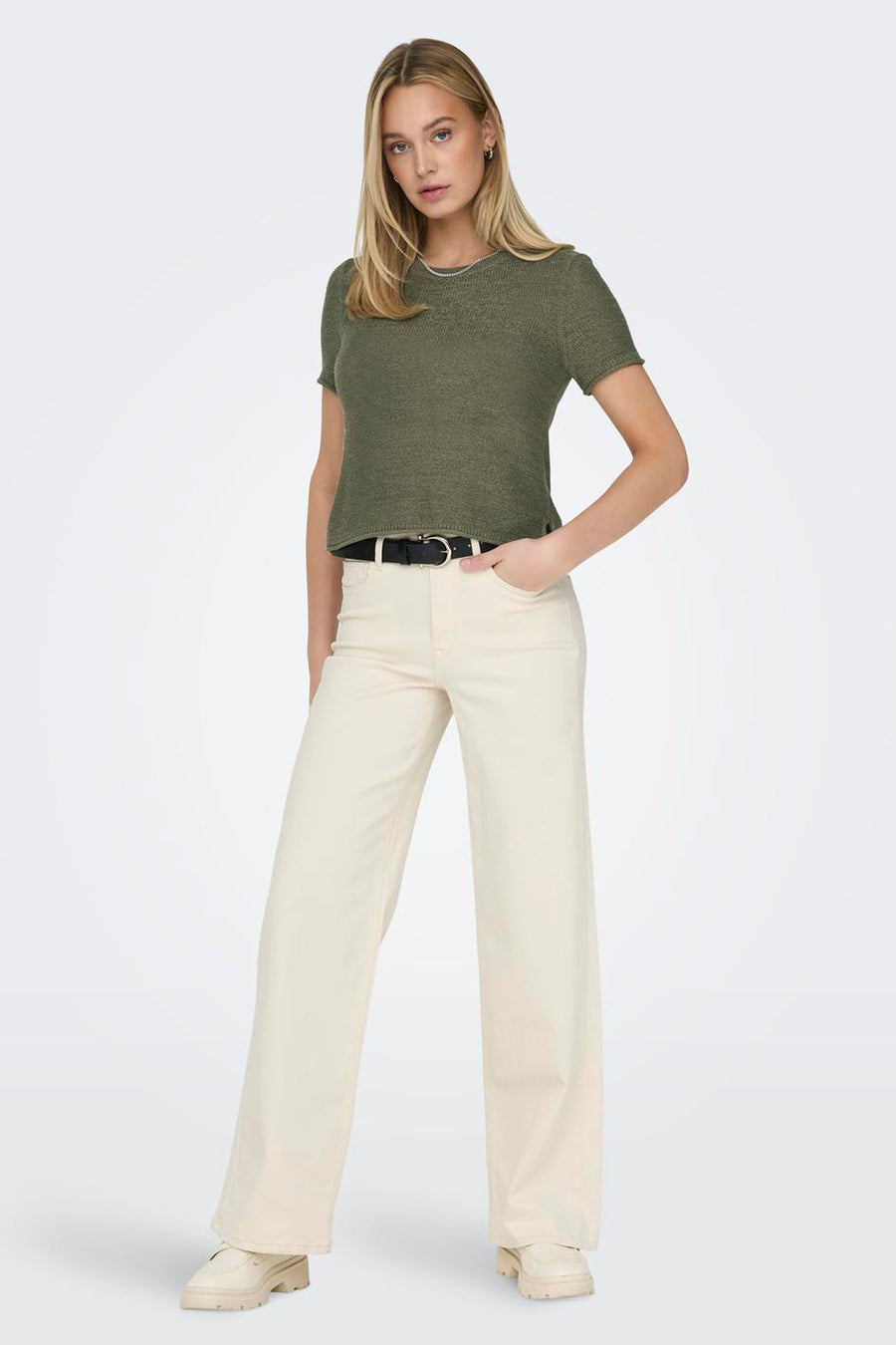 ONLSUNNY S/S PULLOVER KNT NOOS - ONLY®