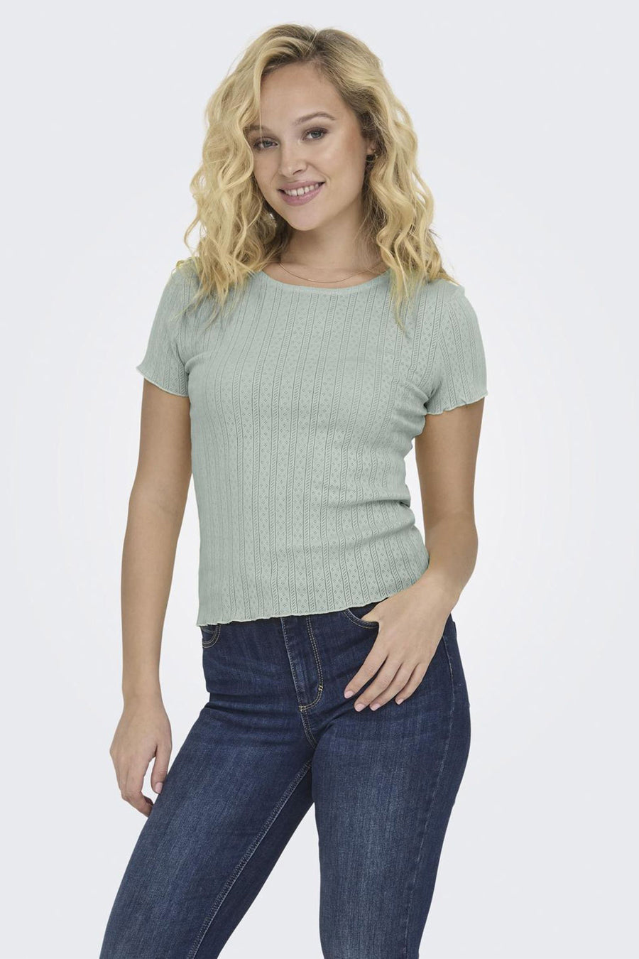 Top uni manche courte Vert - ONLY®