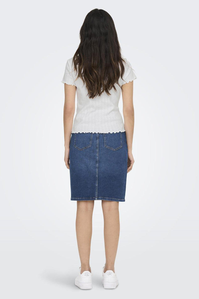 Top uni manche courte Blanc - ONLY®