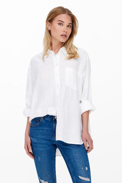 Hemd met lange mouwen - wit