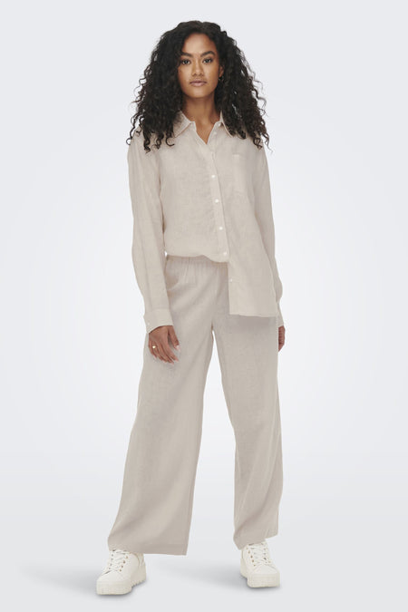 ONLTOKYO HW LINEN BLEND PANT PNT NOOS