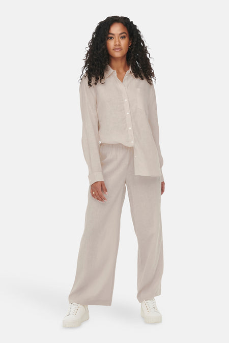 ONLTOKYO HW LINEN BLEND PANT PNT NOOS