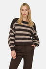 Pull met ronde hals - Seal Brown