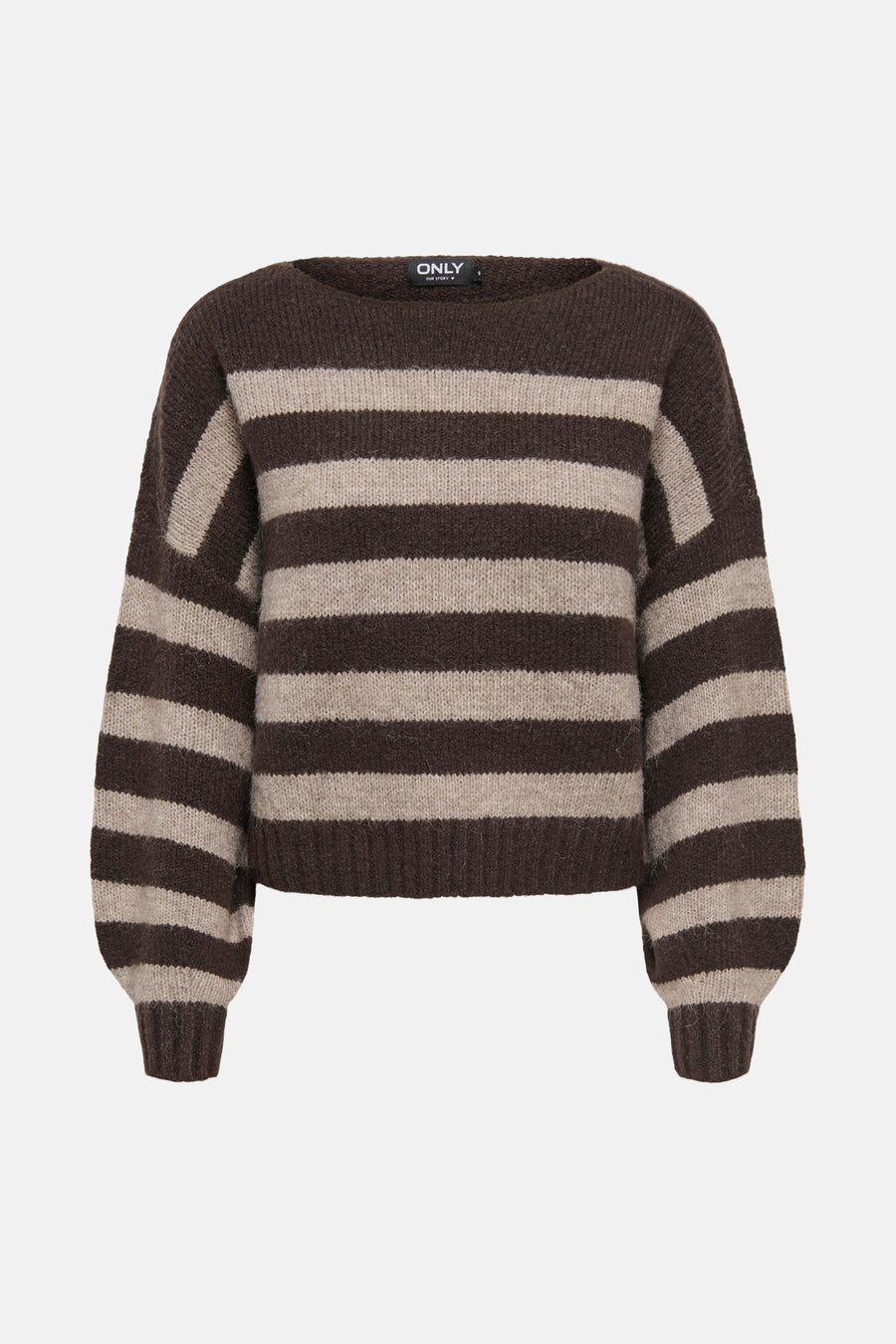 Pull met ronde hals - Seal Brown