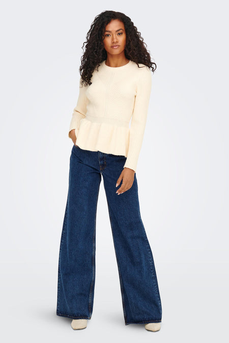 Wide jeans - mid blue denim