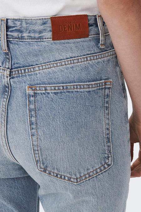 Jean &agrave; coupe droite - bleu