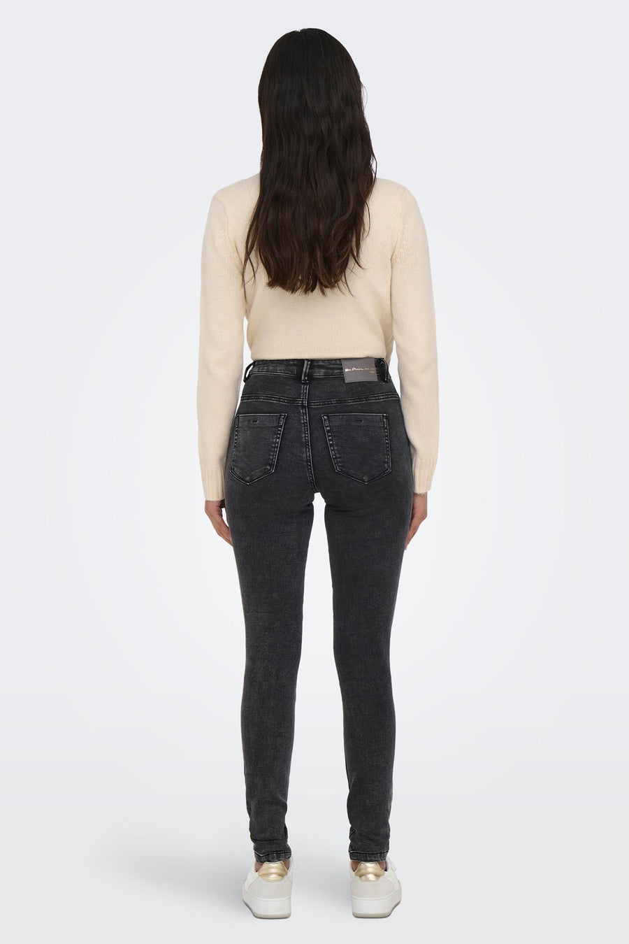 Skinny jeans - dark grey denim