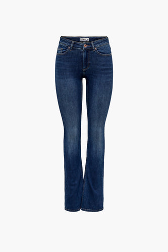 BLUSH FLARE - dark blue denim