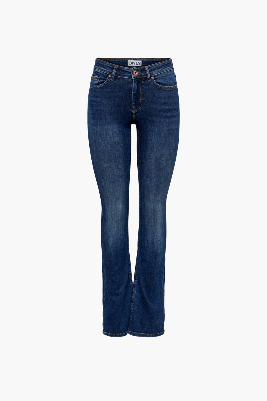 BLUSH FLARE - dark blue denim