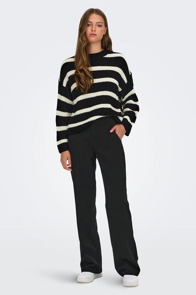 JDYJUSTY L/S STRIPE PULLOVER KNT NOOS