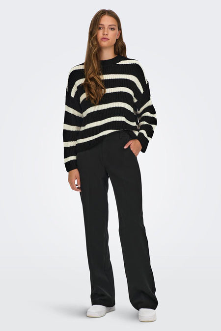 JDYJUSTY L/S STRIPE PULLOVER KNT NOOS