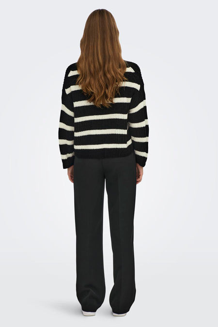 JDYJUSTY L/S STRIPE PULLOVER KNT NOOS