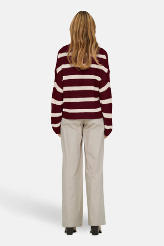 JDYJUSTY L/S STRIPE PULLOVER KNT NOOS