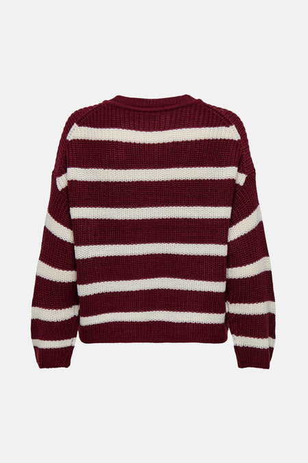 Trui met ronde hals Rood - JDY