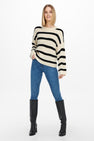 JDYJUSTY L/S STRIPE PULLOVER KNT NOOS