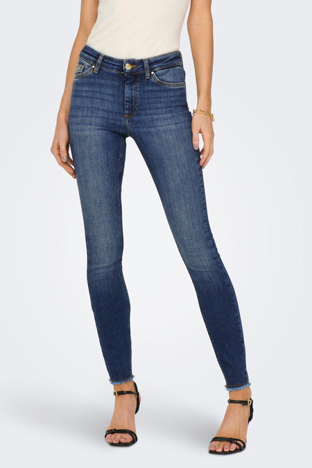 Skinny jeans - mid blue denim