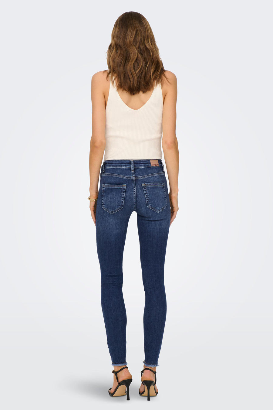 Skinny jeans - mid blue denim
