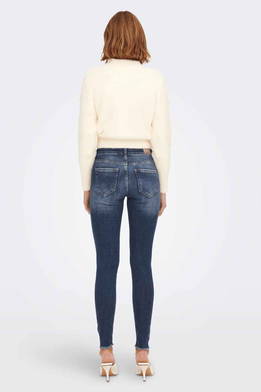 Skinny jeans - mid blue denim