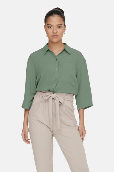 Chemise à manches courtes - Kaki