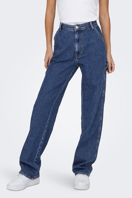 Straight jeans - dark blue denim