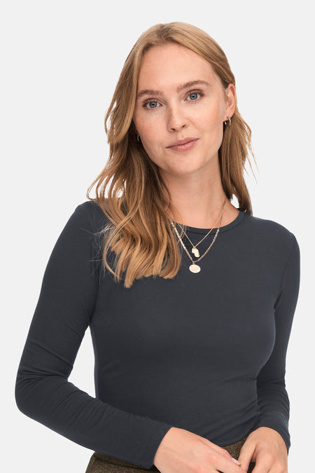 T-shirt met lange mouwen - zwart