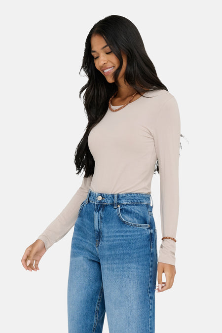 JDYMILA L/S O-NECK TOP JRS NOOS