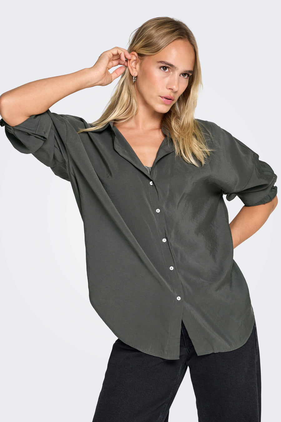 Chemise à manches longues - gris - ONLY®