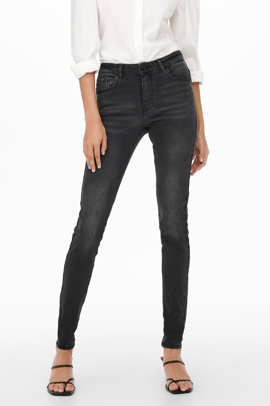 Skinny jeans - black denim