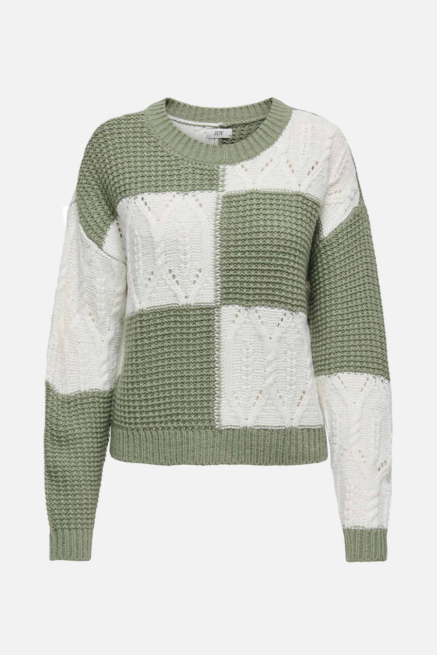 Pull à col rond - vert - JDY