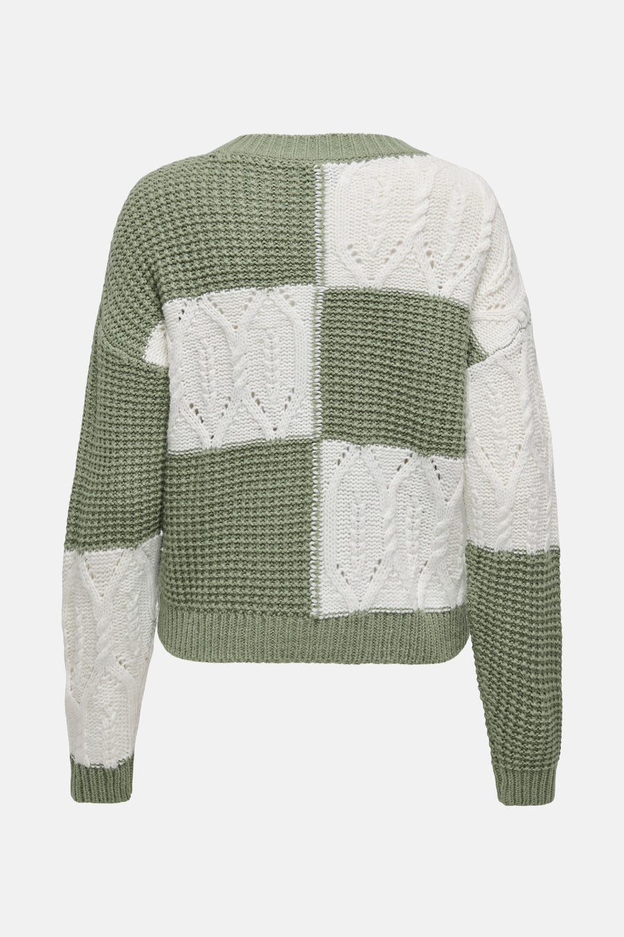 Pull à col rond - vert - JDY