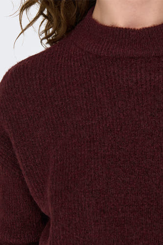 Pull à col rond - rouge