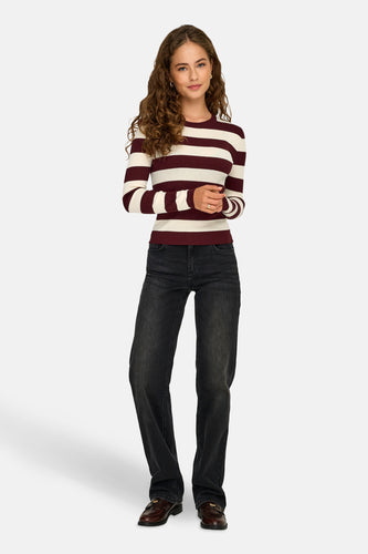 Pull met ronde hals - rood - JDY - 6