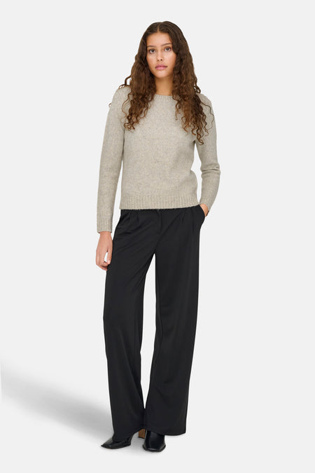 Trui met ronde hals ecru - JDY