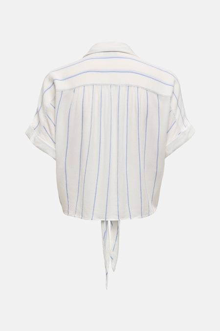 ONLPAULA LIFE S/S TIE SHIRT WVN NOOS