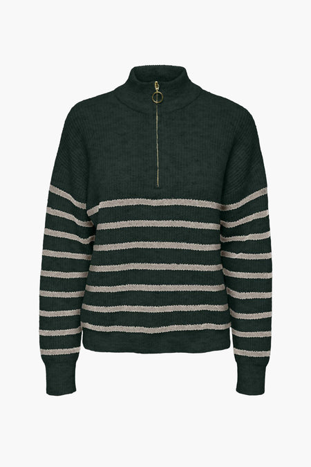 ONLTOKYO L/S ZIP PULLOVER KNT NOOS